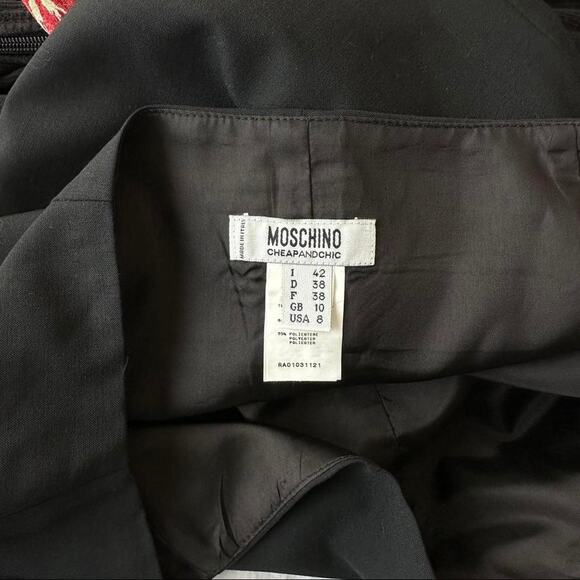 Moschino cheapandchic black wool blend pencil skirt - Picture 4 of 4